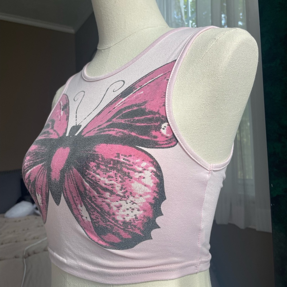 Butterfly Crop Top - Picture 2 of 3
